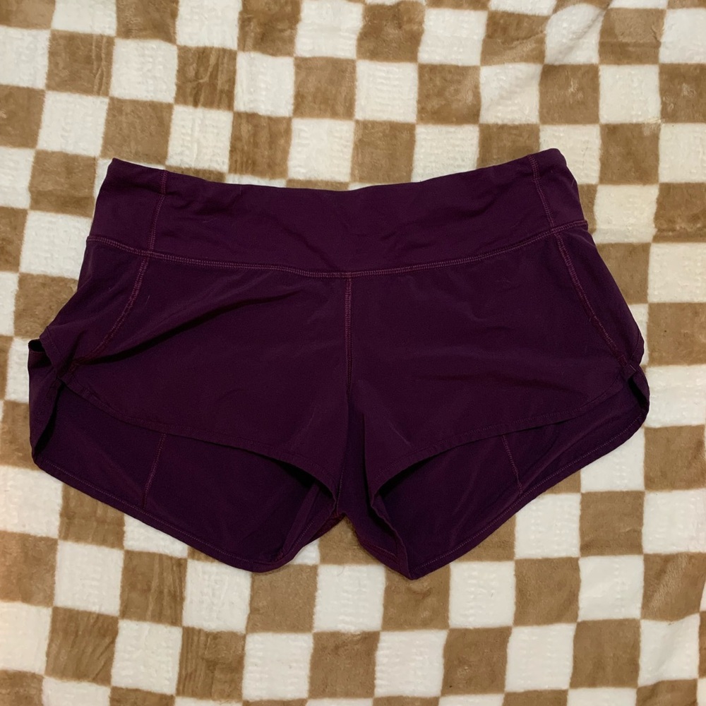 Women's Purple Athletic Shorts “lululemon speed shorts”